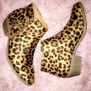 Leopard Booties